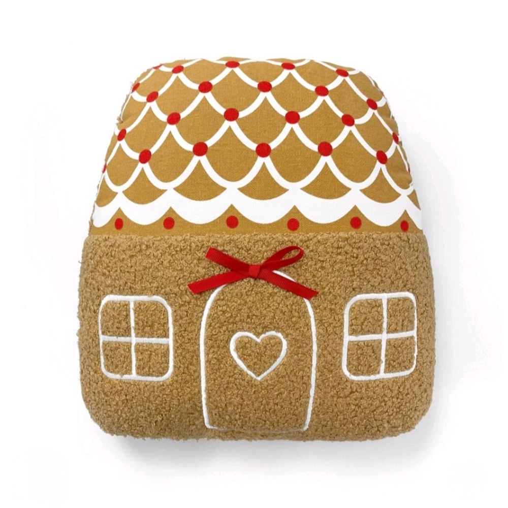 Bullseye's Playground Christmas Gingerbread House Pillow